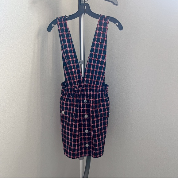 NWT Maje Check strapless dress - Picture 4 of 12
